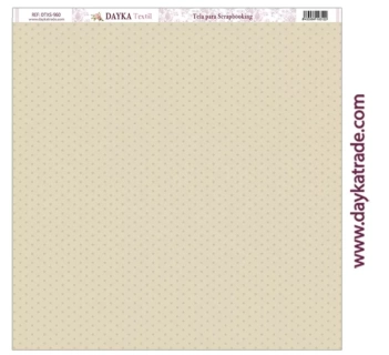 Tela DTXS-960 Estrellas Fondo Beige Dayka 30x30cm