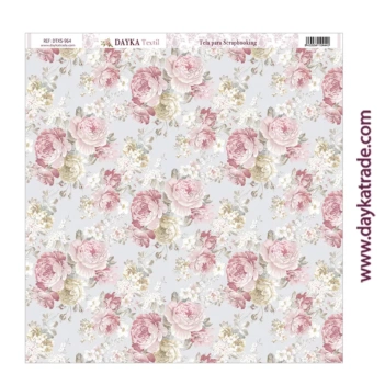 Dayka Fabric Vintage Flowers 30x30cm DTXS-964