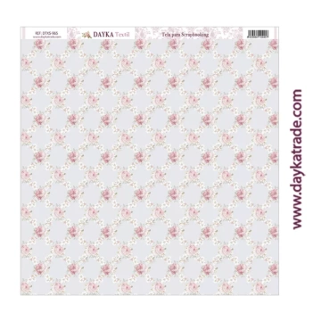 Dayka Fabric Vintage Flowers Celosía 30x30cm DTXS-965
