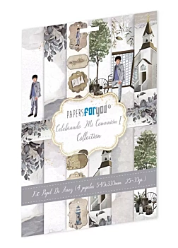 Kit 4 Brown Boy Rice Papers Celebrating my Communion PapersForYou 54x33cm