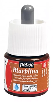 Pintura Efecto Marmoleado Marbling Siena Pebeo 45ml