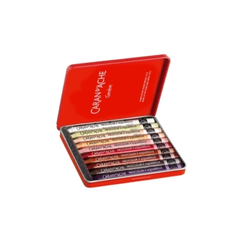 Metallbox mit 10 Portrait Aquarellstiften Neocolor II Special Edition 50th Birthday Caran d'Ache