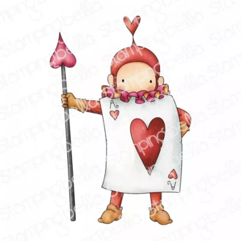 Sello de Caucho Tiny Townie Wonderland Playing Card Guard Stamping Bella