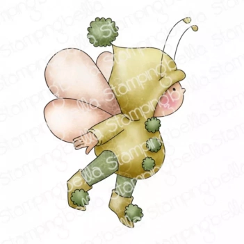 Tampon en caoutchouc Girl est une abeille Stamping Bella