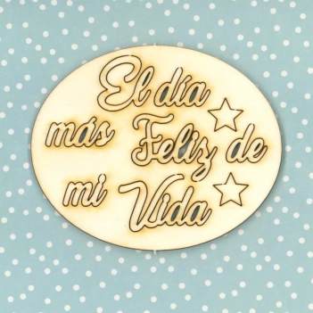 Wooden Die-cuts The happiest day Dayka
