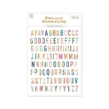 Alfabeto puffy Summer Memories Lora Bailora