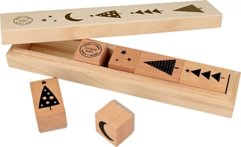 Set de Sellos de Madera Luna Imagine Xmas Artemio