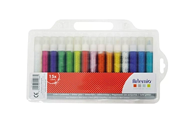 Set von 15 Einheiten Flüssigglitter von 20 ml.