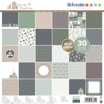 Set de Scrapbooking Home for Christmas Artemio 30x30cm