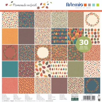 Artemio Promenade en Forêt Scrapbooking Set 30x30cm