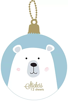 Artemio Beary Christmas Sticker Sheet