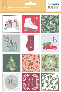 Puffy Stickers Christmas Time Artemio 30x30cm