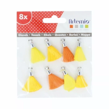 Set di 6 nappe Artemio gialle

