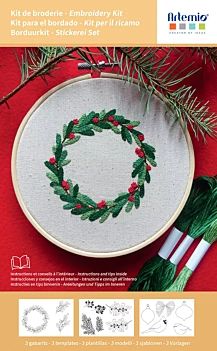 Kerstbessen Artemio borduurpakket