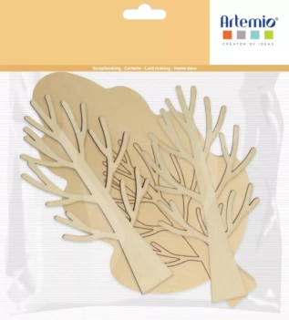 Die-cuts de madera Árboles y Ramas Promenade en Forêt Artemio