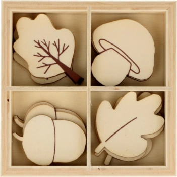 Die-cuts de madera Mini Promenade en Forêt Artemio
