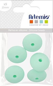 Cuentas de silicona Óvalo Azul My little Baby Artemio