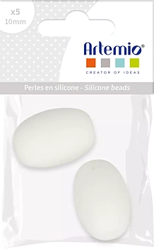 Geel hart siliconen kralen My little Baby Artemio

