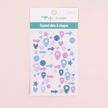 Enamel Dots and Shapes Winter Mi Tienda de Arte