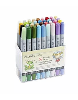 Estuche de 36 rotuladores Tonos Brillantes Copic Ciao
