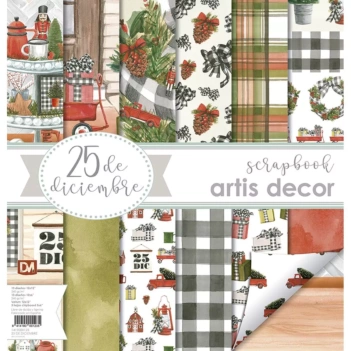 Artis Decor Scrapbooking-Kit - 25. Dezember 30x30cm + 15x30cm