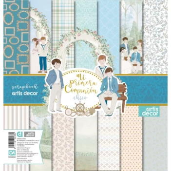 Kit de scrapbooking Mi Primera Comunión Chico Artis Decor 30x30cm