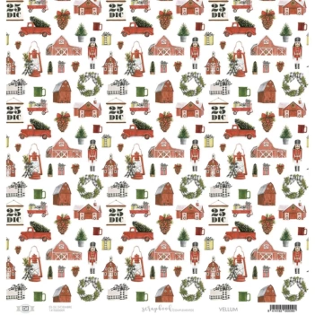 Papel Vellum 25 de Diciembre Artis Decor 30x30cm