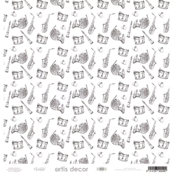 Papier acétate Artis Decor Instruments 30x30cm