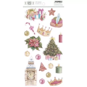 Chipboard Stickers Sueños Navideños Artis Decor

