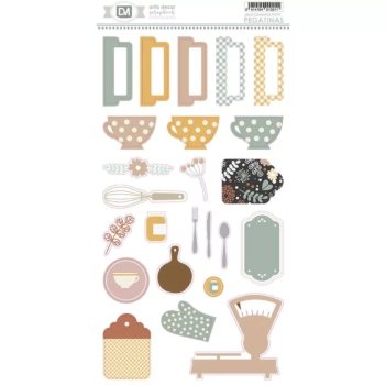 Chipboard Stickers ¿Que comemos Hoy? #01 Artis Decor

