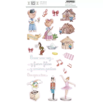 Chipboard Stickers Y Fueron Felices #01 Artis Decor