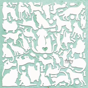 Decoração de papelão cortado para cães e gatos Mintay