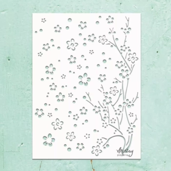 Plantilla de Stencil Kreativa Bloom Mintay 15x20cm