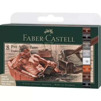 Set 8 Rotuladores Pitt Artist Pen Classic Faber-Castell