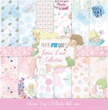 Kit de Scrapbooking Fairies Land PapersForYou 20x20cm