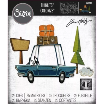 Wykrojnik Thinlits Road Trip autorstwa Tima Holtza dla Sizzix