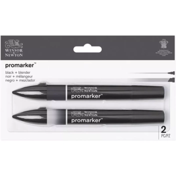 Zestaw 2 markerów Promarker Black & Blender Winsor & Newton