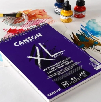Canson Papierblok Fluid Mixed Media Fijne Korrel XL 250g/m²