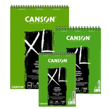 Canson XL Tekenblok met Spiraal Fijne Korrel 160g/m²
