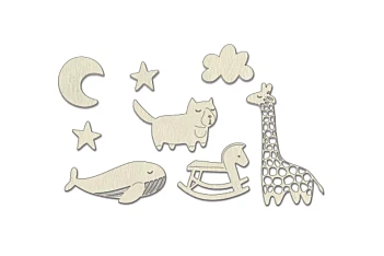 Set de chipboard Boho Baby 6 Fabrika Decoru