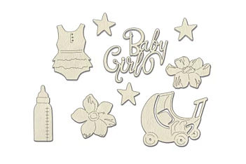 Set de chipboard Boho Baby 3 Fabrika Decoru