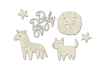 Set de chipboard Boho Baby 2 Fabrika Decoru