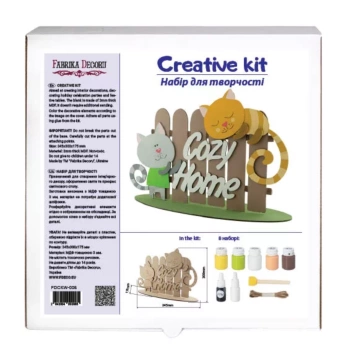 Kit in legno Gattini Cozy Home Fabrika Decoru