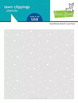 Stencil Sneeuwvlagen Achtergrond Gazon Fawn