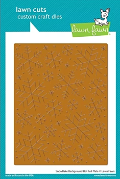 Stencil Folie Sneeuwvlok Achtergrond Gazon Fawn