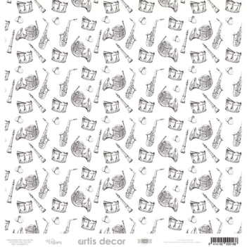 Papier Vélin Instruments Artis Decor 30x30cm