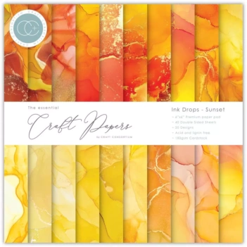 Set de Scrapbooking Ink Drops Sunset Craft Consortium 15x15cm