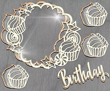 Mega Kit Dimensional para Shaker Cupcakes Fabrika Decoru