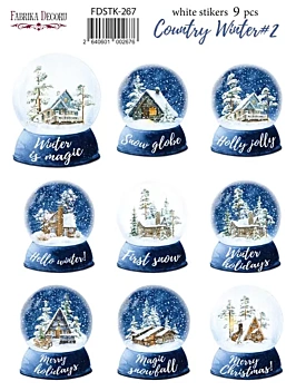 Adesivi Country Winter #1 Snow Globe Fabrika Decoru