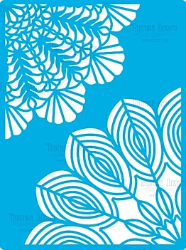 Pochoir plumes de paon Fabrika Decoru 15x20cm
